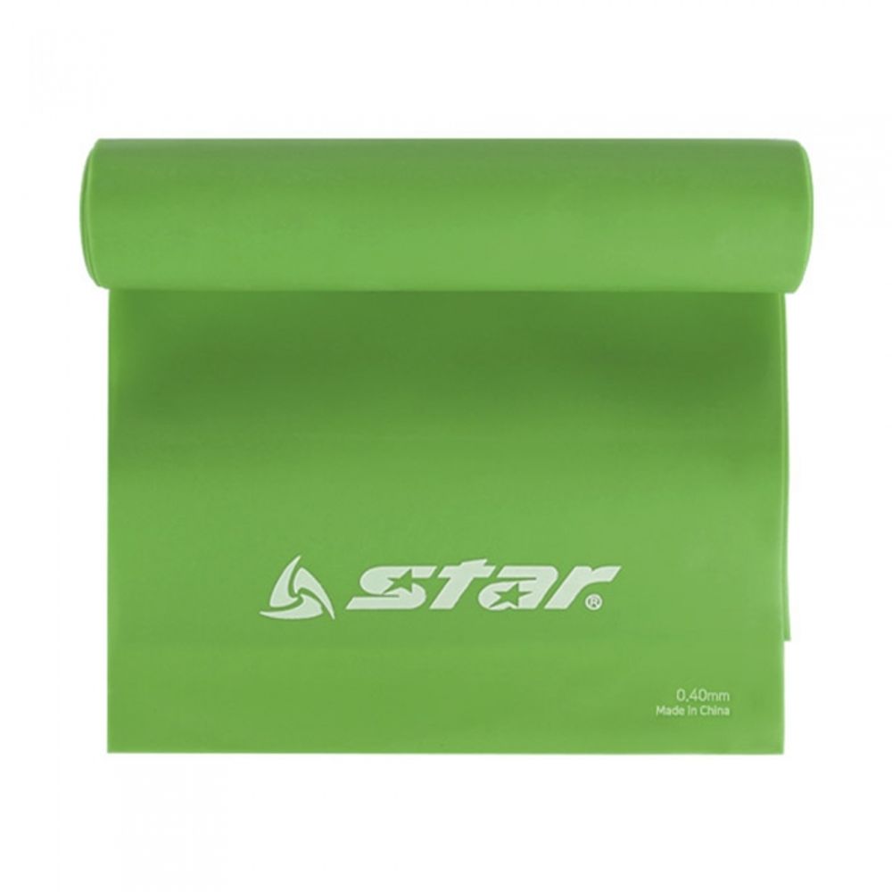 Star Sports TPE Resistance Band EU564-06 Green (Level 4) 2000x150x0.40mm - High Elasticity Training Band for Yoga, Pilates, and Rehabilitation